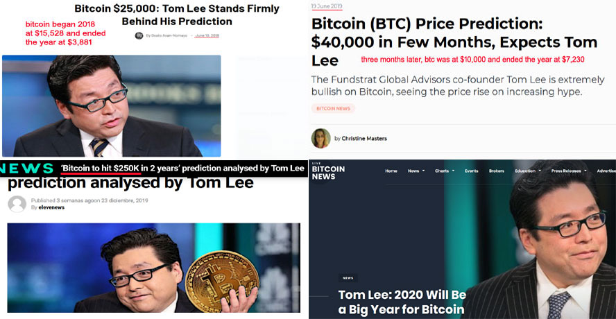absurdly poor bitcoin price predictions made by Fundstrat's Tom Lee